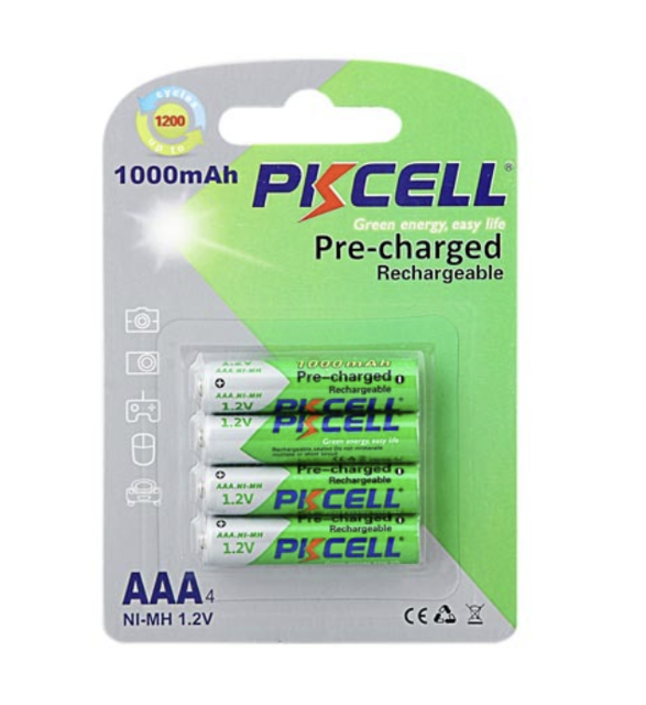 باتری نیم قلمی شارژی 1000 میلی آمپر